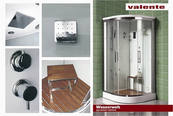Душова кабінка Valente "Wasserwelt"